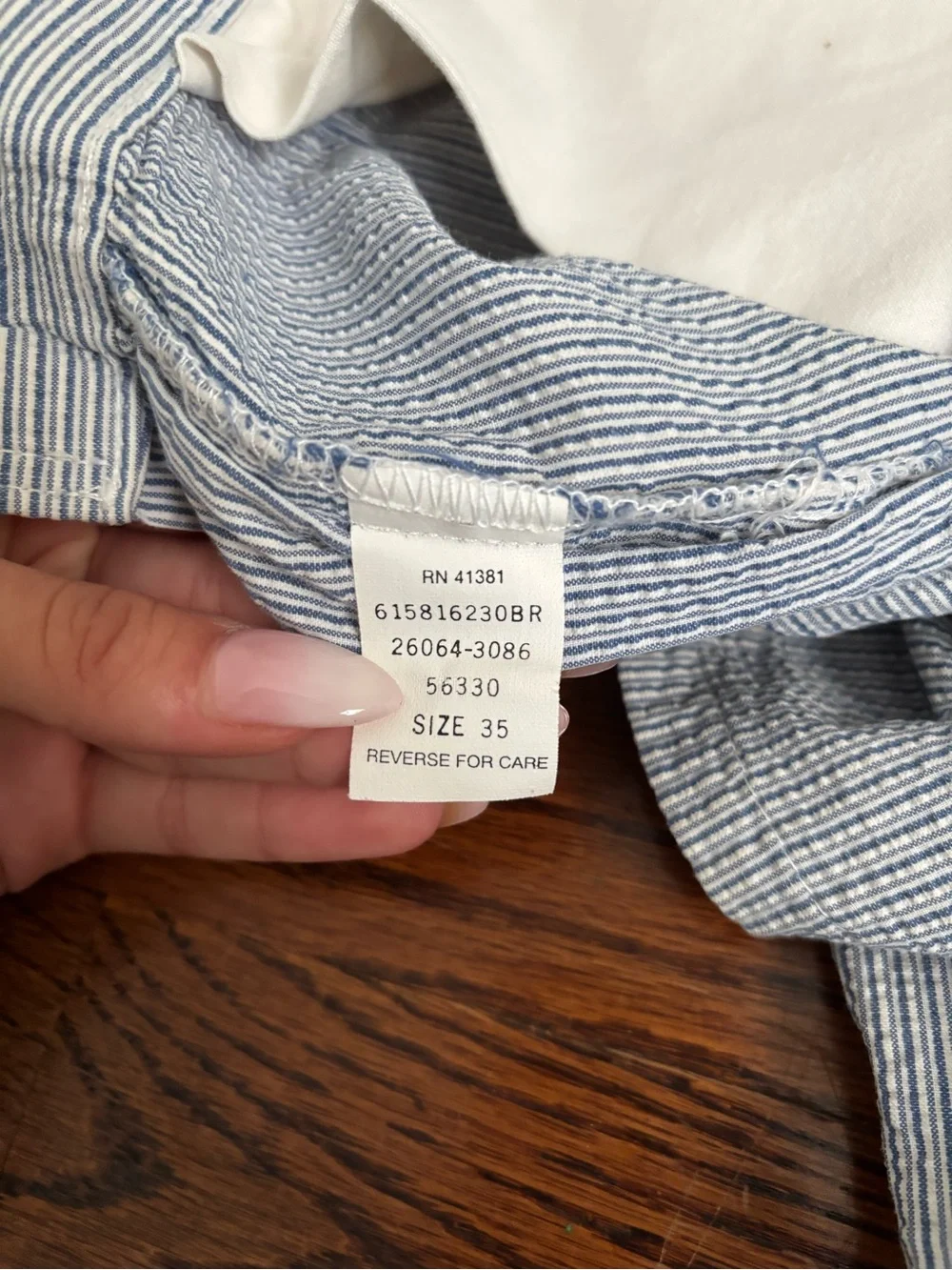 Ralph Lauren Men’s Light Blue Stripe Shorts Size 35